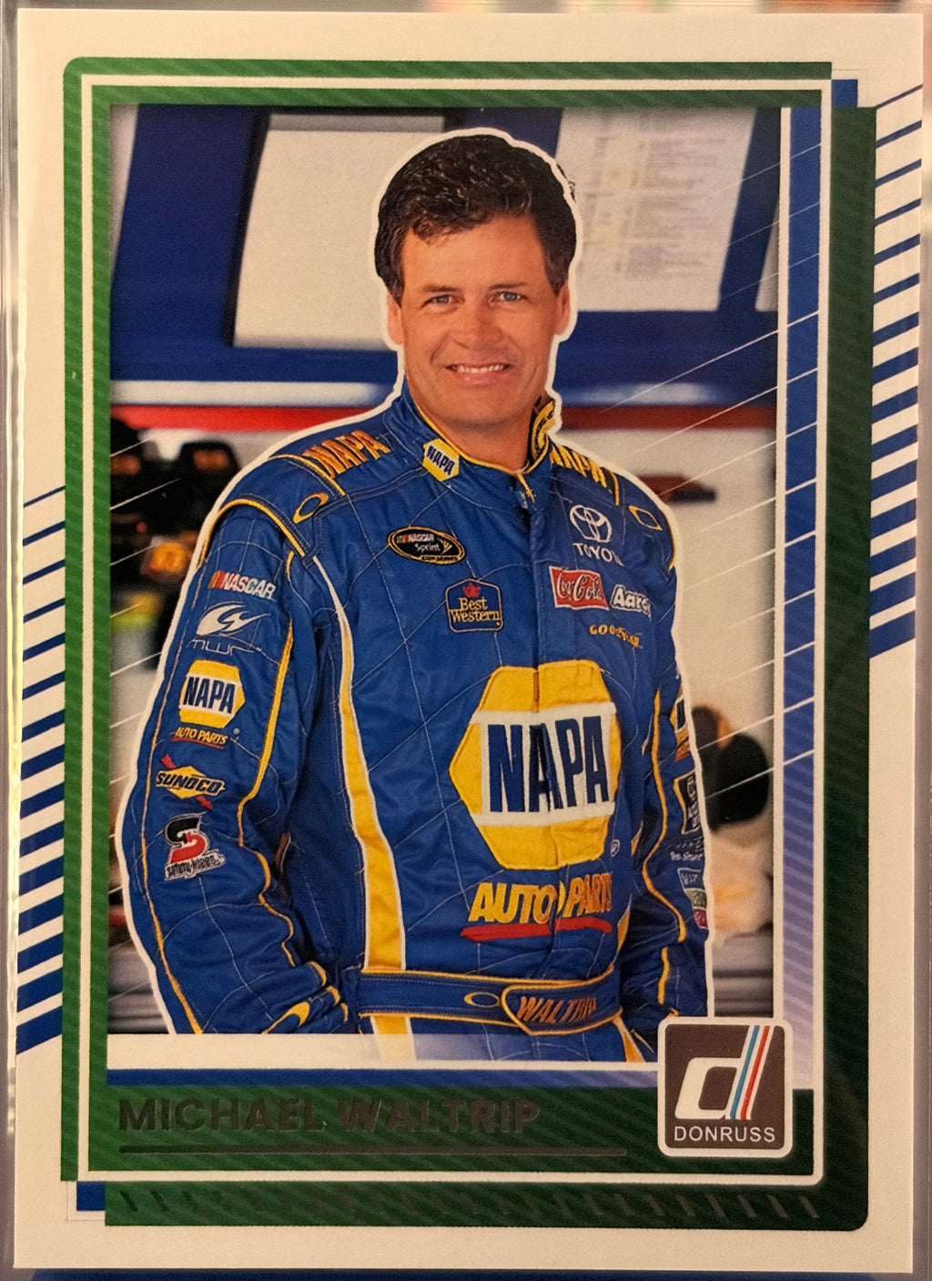 2025 Donruss Michael Waltrip Blue Holo Parallel 24/99 + Base NASCAR Lot