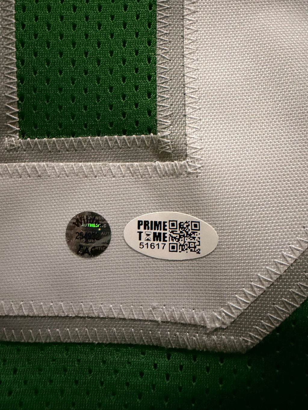 Vince Papale Signed Auto Philadelphia Eagles Green Jersey Invincible Dual Cert