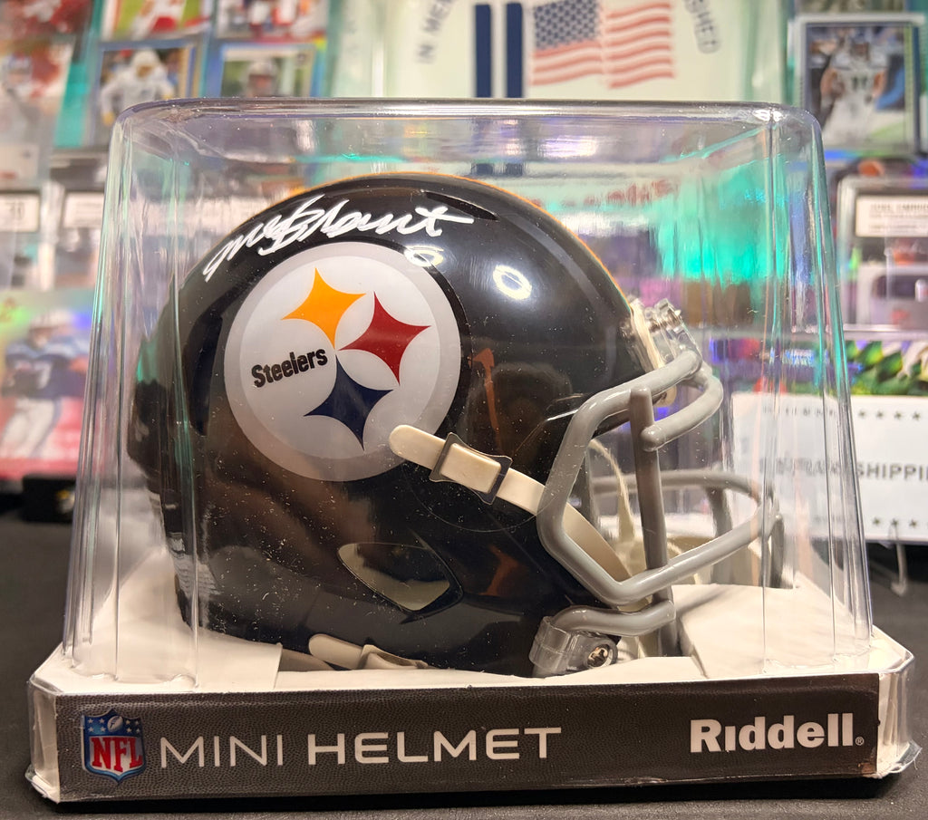Mel Blount Signed Steelers Mini Helmet Beckett Witness Auto HOF
