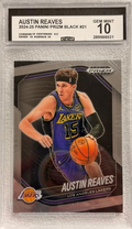2024-25 Panini Prizm Black Austin Reaves #21 Lakers CCG Gem Mint 10