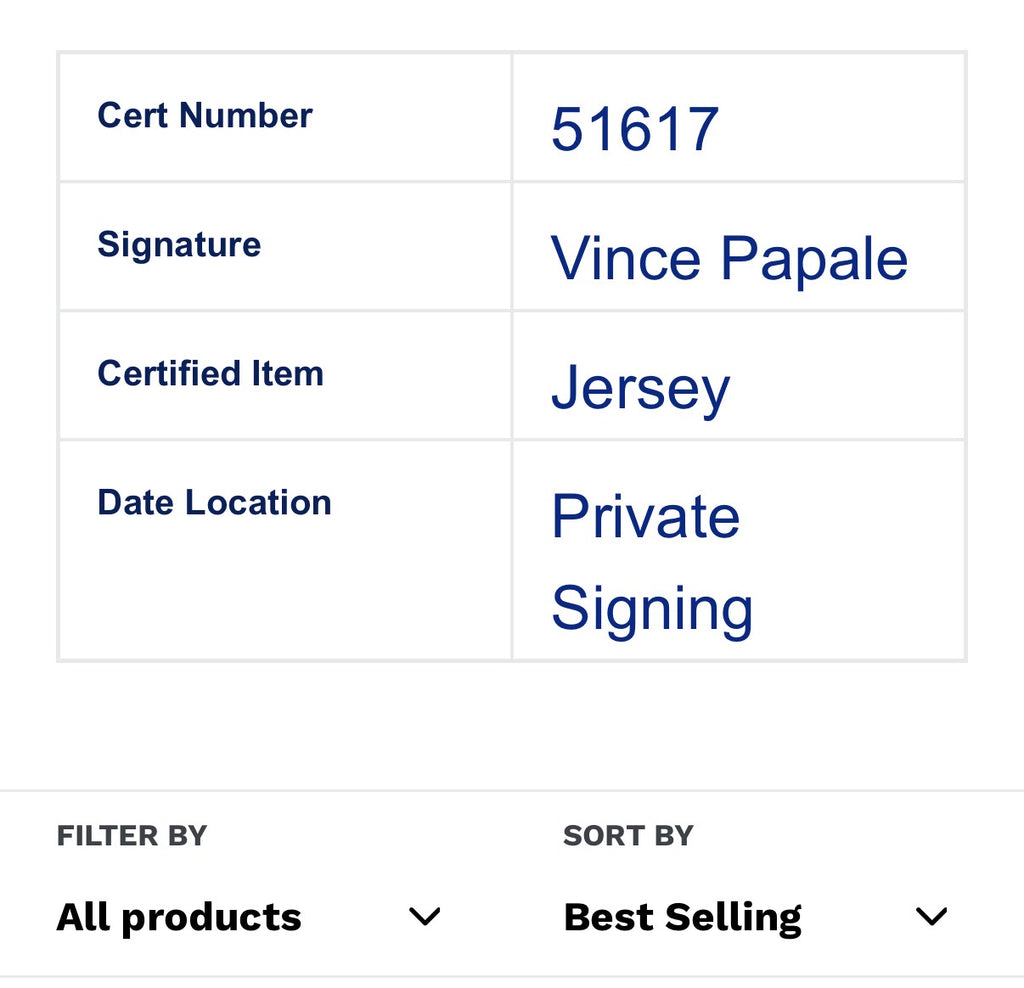 Vince Papale Signed Auto Philadelphia Eagles Green Jersey Invincible Dual Cert