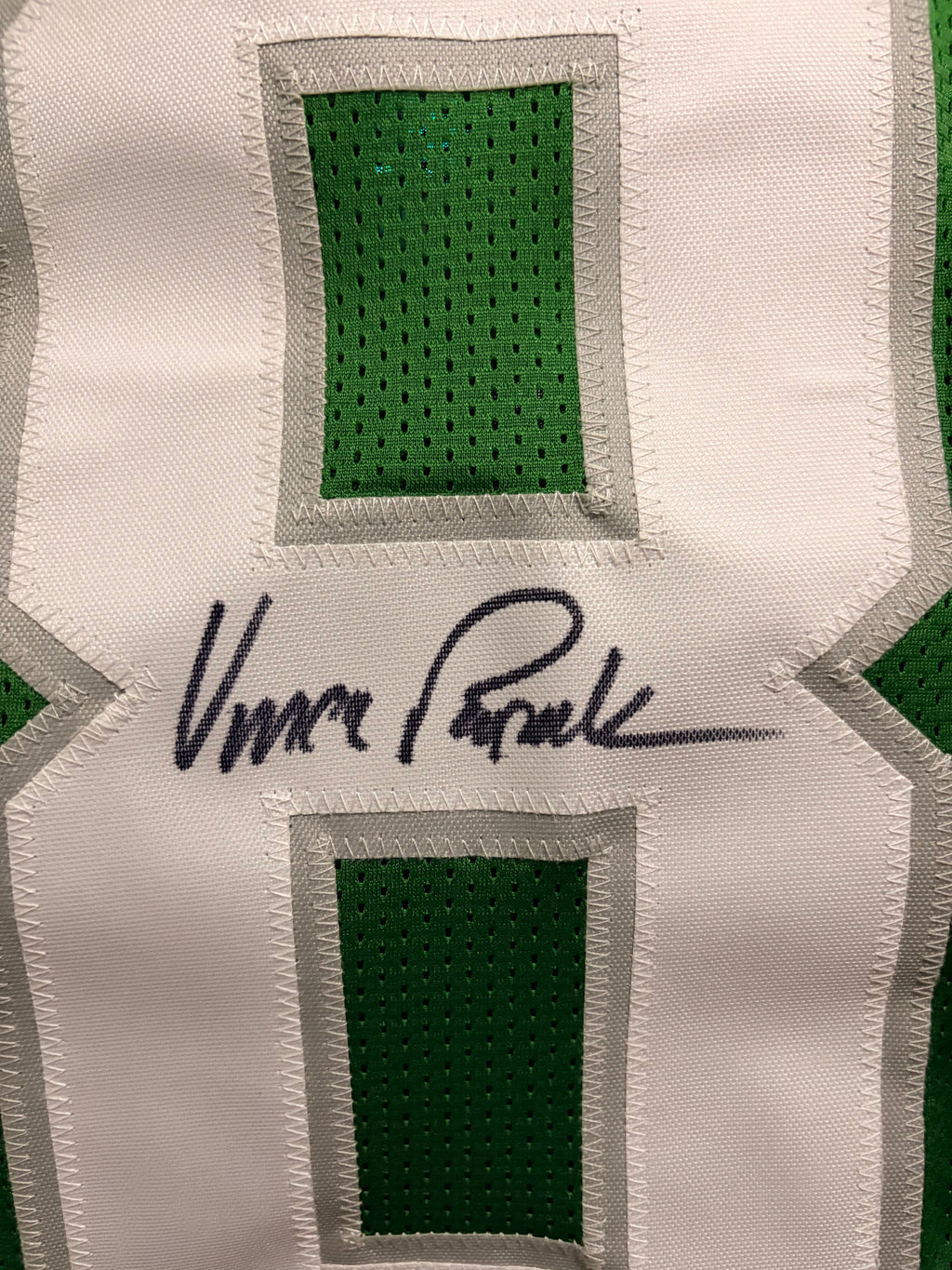 Vince Papale Signed Auto Philadelphia Eagles Green Jersey Invincible Dual Cert