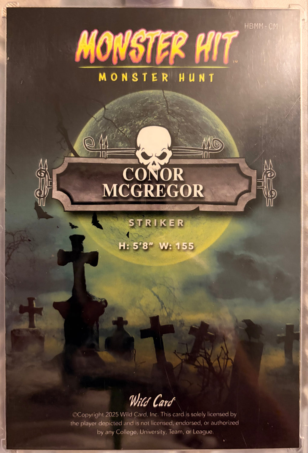 2025 Wild Card Monster Hit Conor McGregor 1/1 MONSTER HUNT SSP One Of One 🔥 UFC