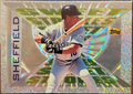 1996 Topps Sweet Strokes SS13 Gary Sheffield Holo Refractor Insert RARE SP