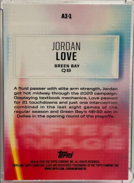 2024 Topps Signature Class - Alter Image Jordan Love #AI-1