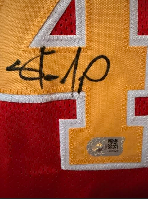 Shawn Kemp #40 Autographed Red Supersonics Custom Jersey SWAU COA Size XL