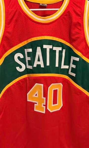 Shawn Kemp #40 Autographed Red Supersonics Custom Jersey SWAU COA Size XL