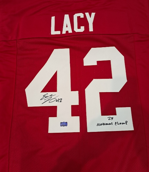 Eddie Lacy Signed Custom Alabama Crimson Tide "3X National Champion" - Certified