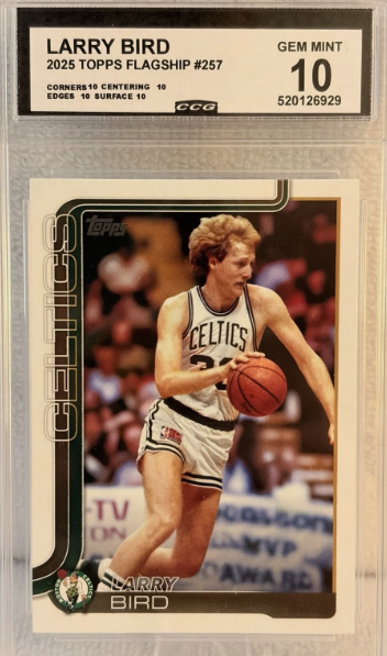 2025 Topps Flagship #257 Larry Bird CCG GEM MINT 10 Celtics HOF Basketball Card