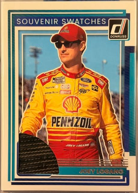 Joey Logano Donruss Souvenir Swatches NASCAR Tire Relic Card Lot (MEM)