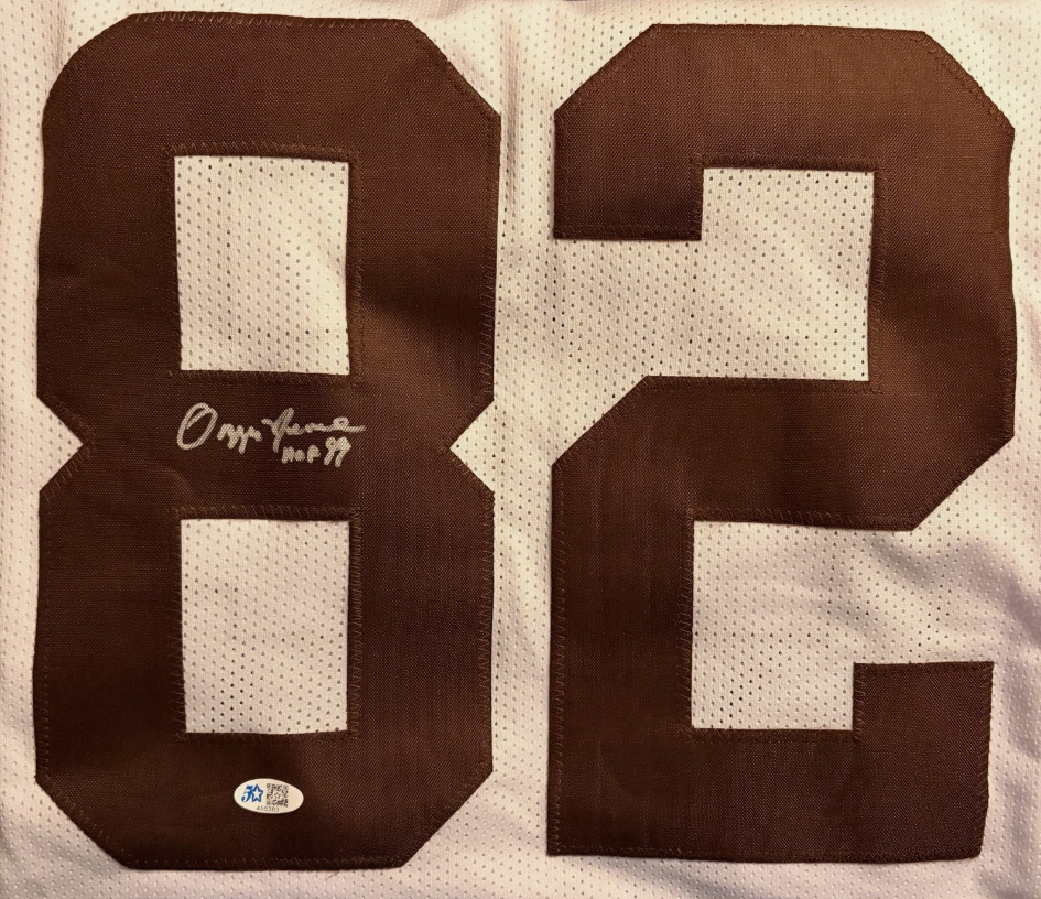 Ozzie Newsome NFL Browns TE "HOF 99" Signed 4/19/25 At HOF In Canton, OH - CERTIFIED
