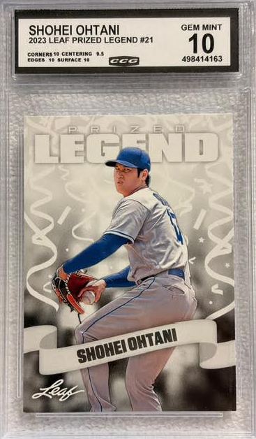 2023 Leaf Prized Legend Shohei Ohtani #21 CCG Gem Mint 10